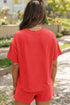 Home Run Style Sequin Baseball Patch Corded Two Piece Short Set